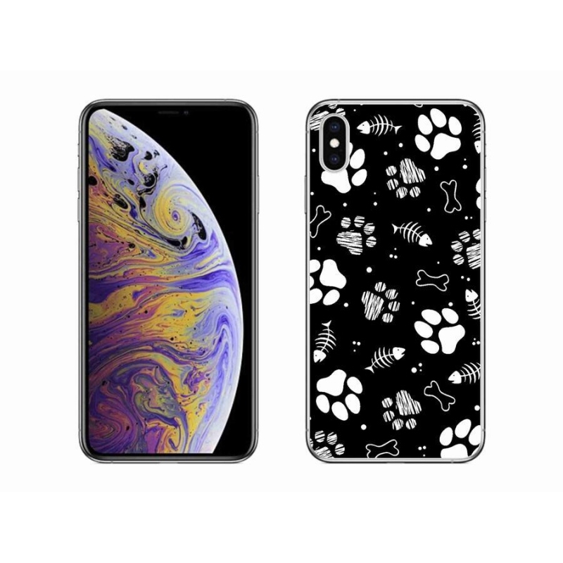 Gél borítás mmCase iPhone XS Max készülékhez - kutyamancsok