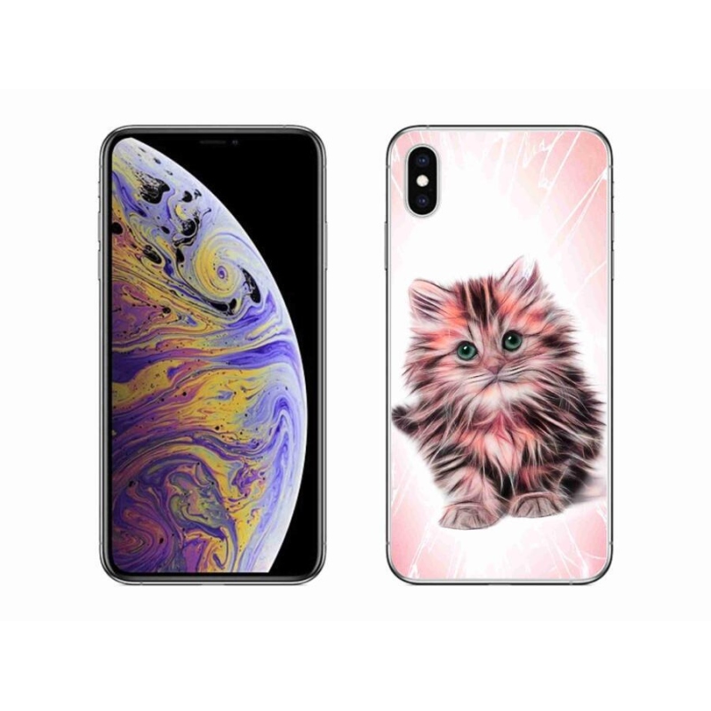 Gél borítás mmCase iPhone XS Max készülékhez - aranyos cica