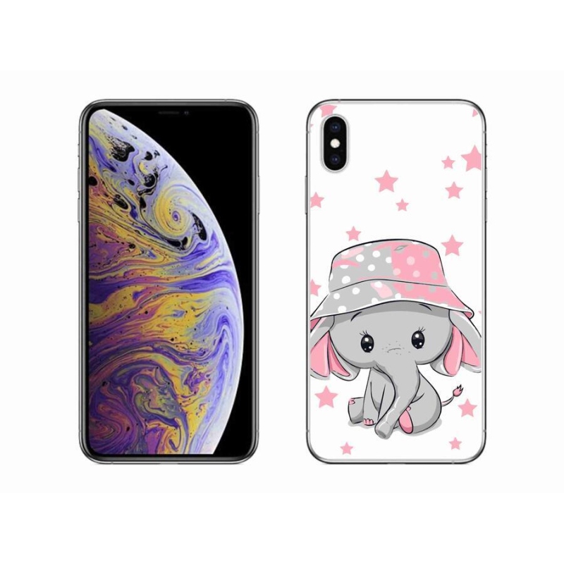 Zselés borítás mmCase iPhone XS Max készülékhez - rózsaszín elefánt