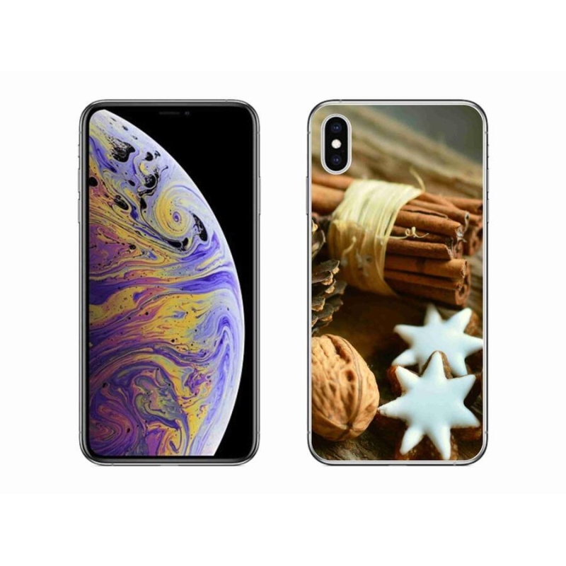 Gél borítás mmCase iPhone XS Max készülékhez - fahéj és mézeskalács