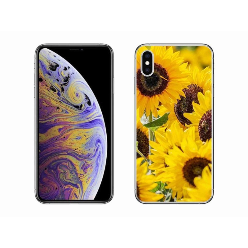 Zselés borítás mmCase iPhone XS Max készülékhez - Napraforgó