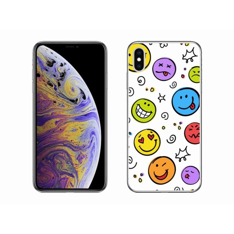 Gél borítás mmCase iPhone XS Max készülékhez - smiley-k
