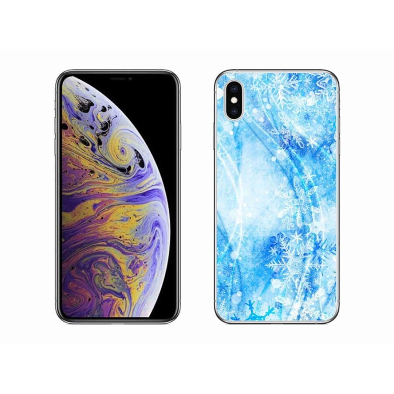 Gél borítás mmCase iPhone XS Max készülékhez - hópelyhek