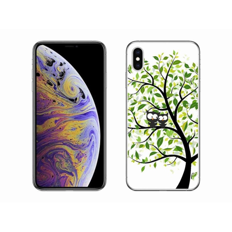 Zselés borítás mmCase iPhone XS Max készülékhez - baglyok a fán