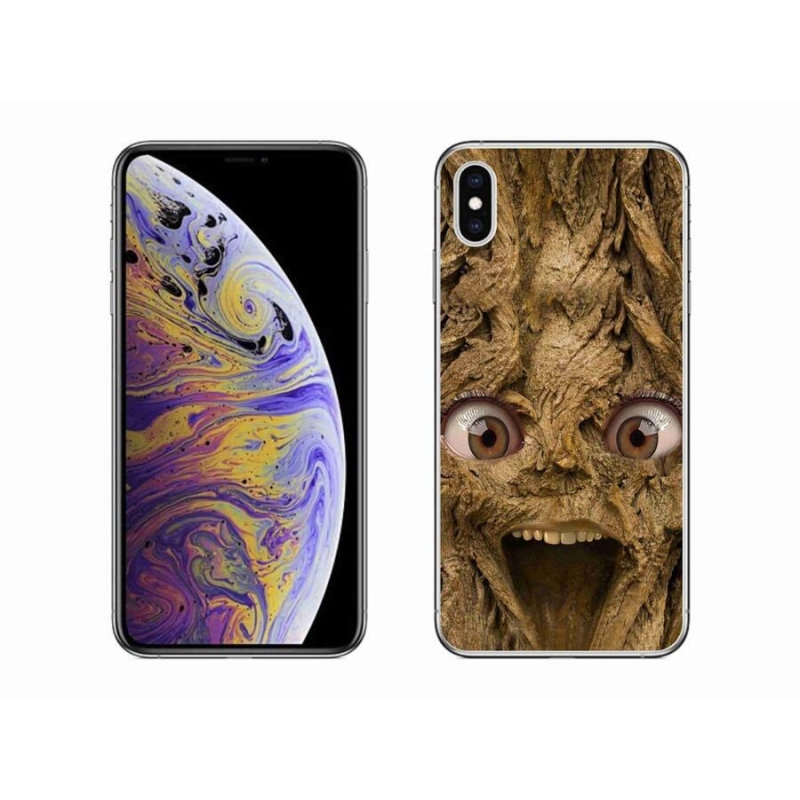 Gél borítás mmCase iPhone XS Max készülékhez - boldog fa szemekkel