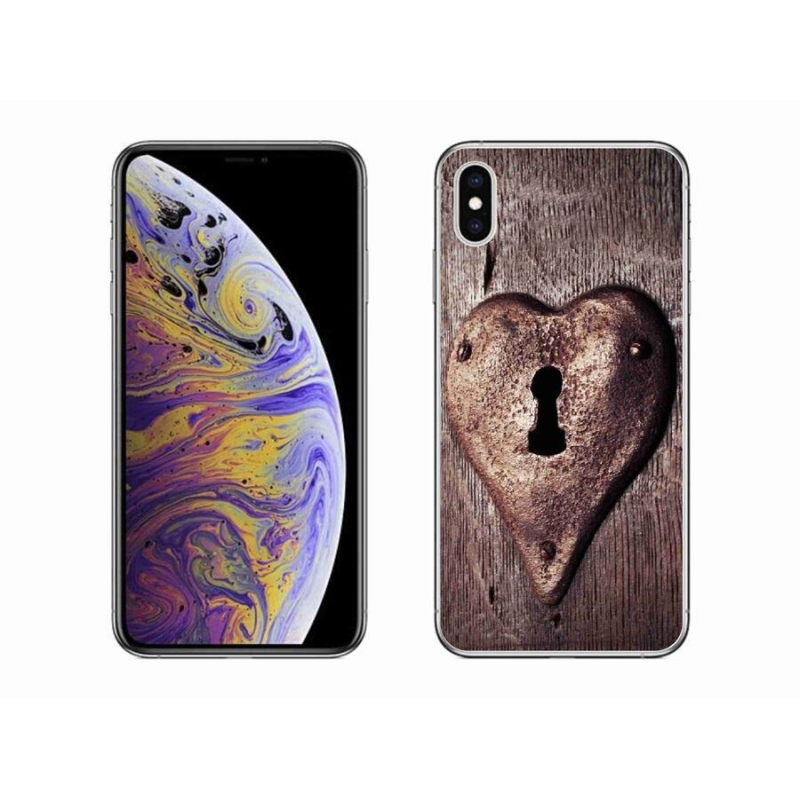 Zselés borítás mmCase iPhone XS Max készülékhez - szív alakú zár