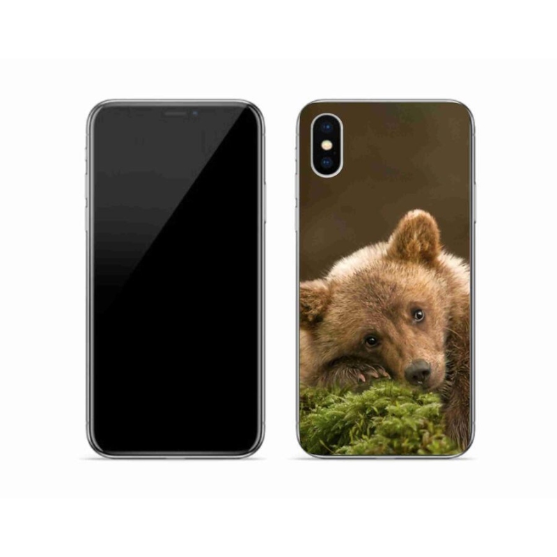 Zselés borítás mmCase iPhone XS készülékhez - medve