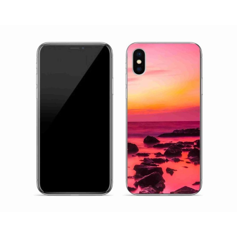 Zselés borítás mmCase iPhone XS készülékhez - tenger és ragyogás