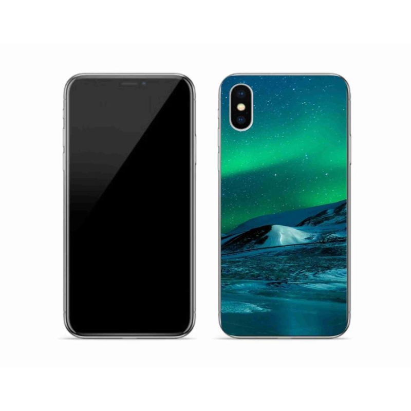 Zselés borítás mmCase iPhone XS készülékhez - sarki fény