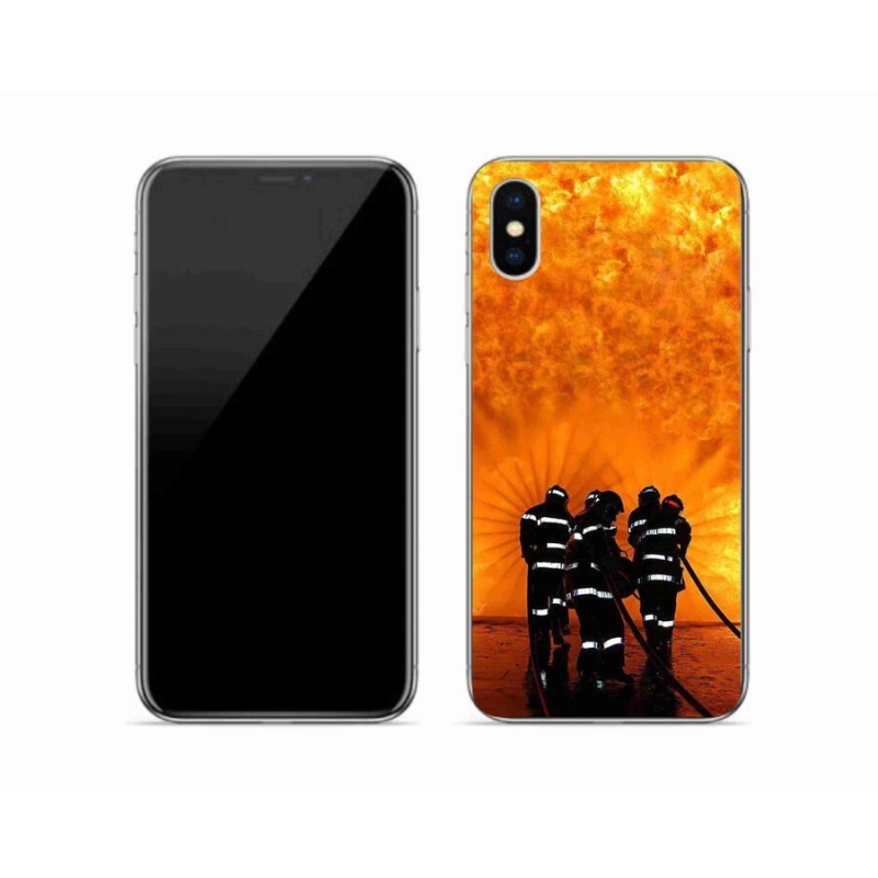 Zselés borítás mmCase iPhone XS készülékhez - tűz