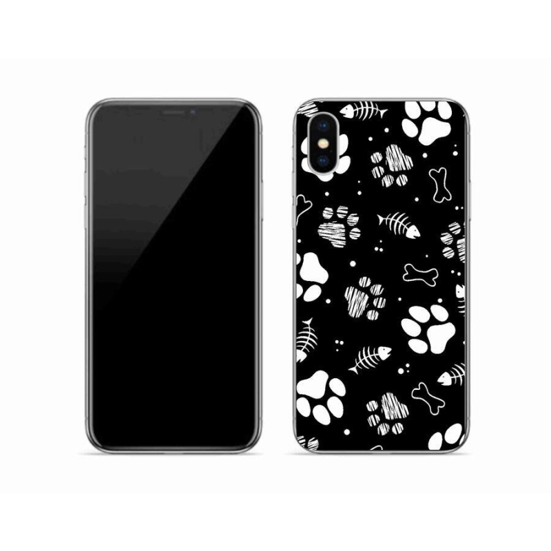 Gél borítás mmCase iPhone XS készülékhez - kutyamancsok