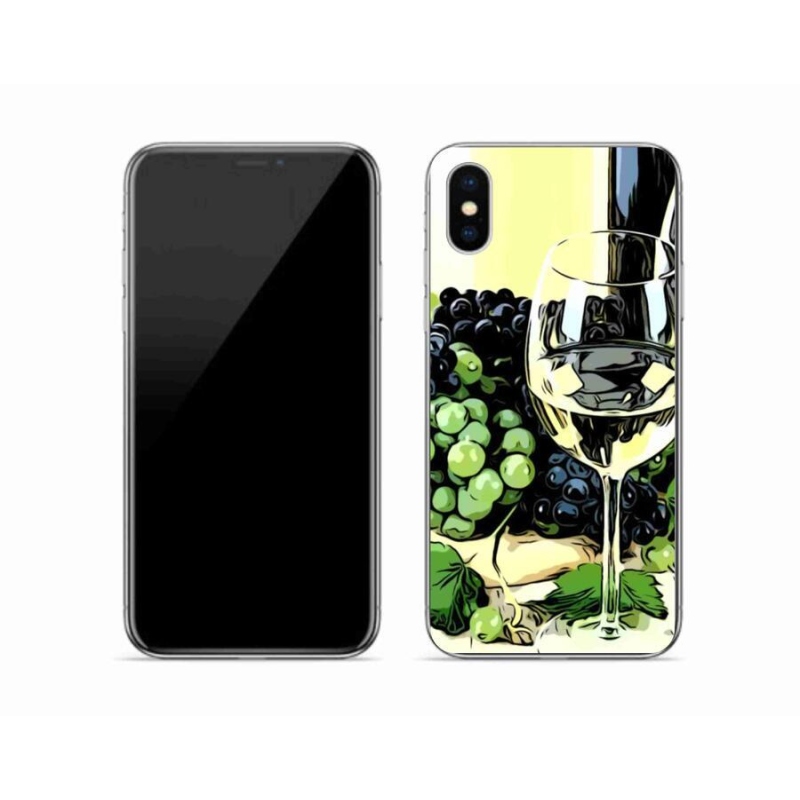 Zselés borítás mmCase iPhone XS készülékhez - pohár bor