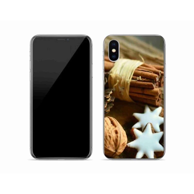 Gél borítás mmCase iPhone XS készülékhez - fahéj és mézeskalács