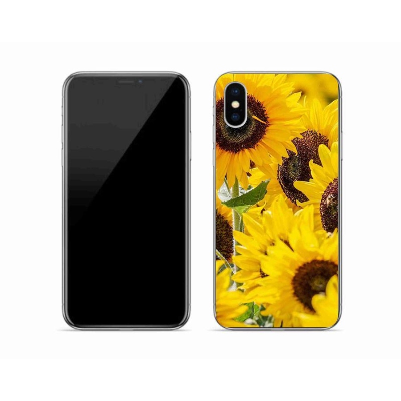 Zselés borítás mmCase iPhone XS készülékhez - Napraforgó