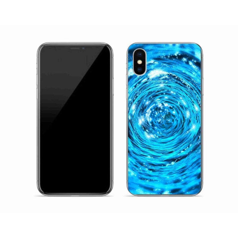 Zselés borítás mmCase iPhone XS készülékhez - water vortex