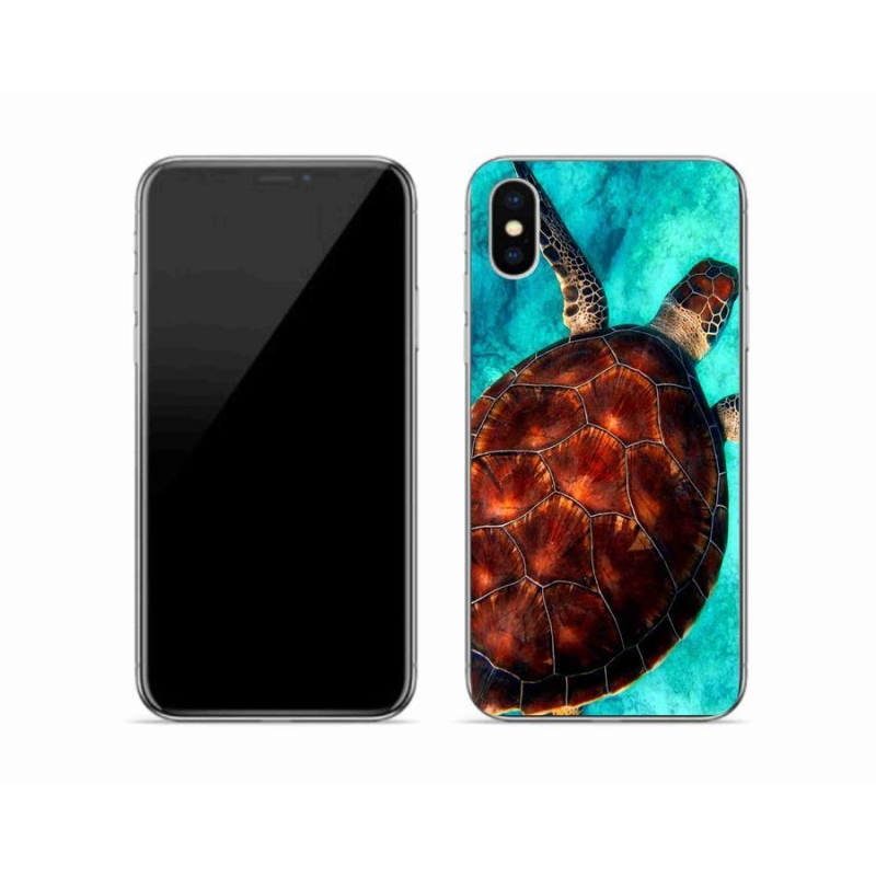 Gél borítás mmCase iPhone XS készülékhez - teknősbéka