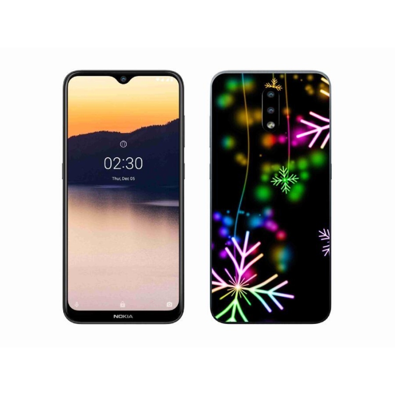 Zselés borítás mmCase mobiltelefonhoz Nokia 2.3 - színes pelyhek