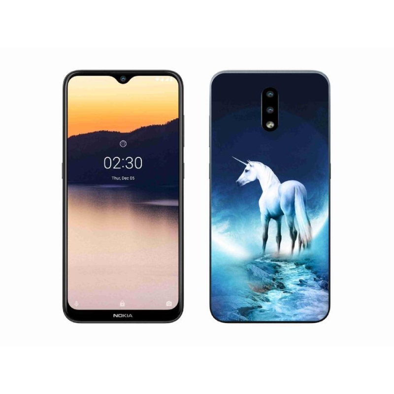 Zselés borítás mmCase a Nokia 2.3 készülékhez - fehér egyszarvú