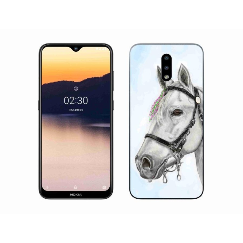 Zselés tok mmCase a Nokia 2.3 készülékhez - fehér ló 1