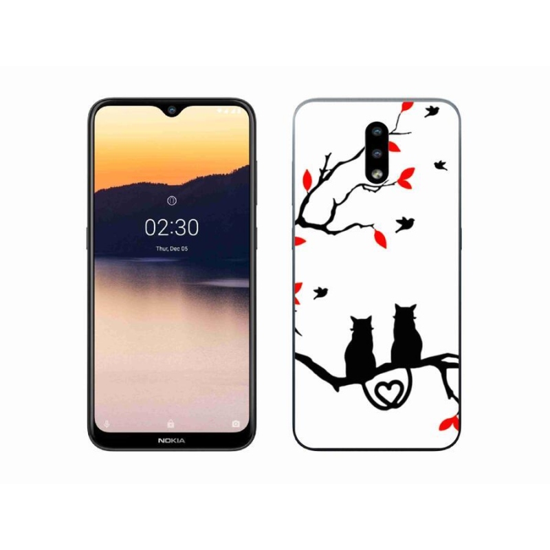 Zselés borítás mmCase a Nokia 2.3 készülékhez - macska szeretet