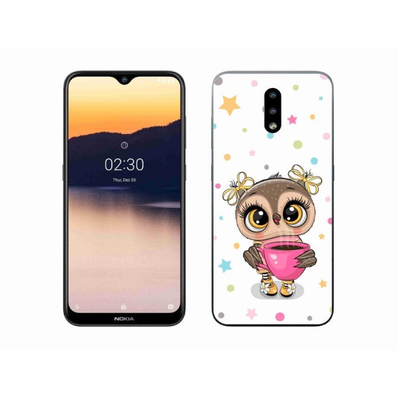 Zselés borító mmCase mobiltelefonhoz Nokia 2.3 - rajzfilm bagoly