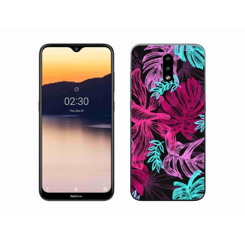 Zselés borító mmCase mobiltelefonhoz Nokia 2.3 - virágok 1