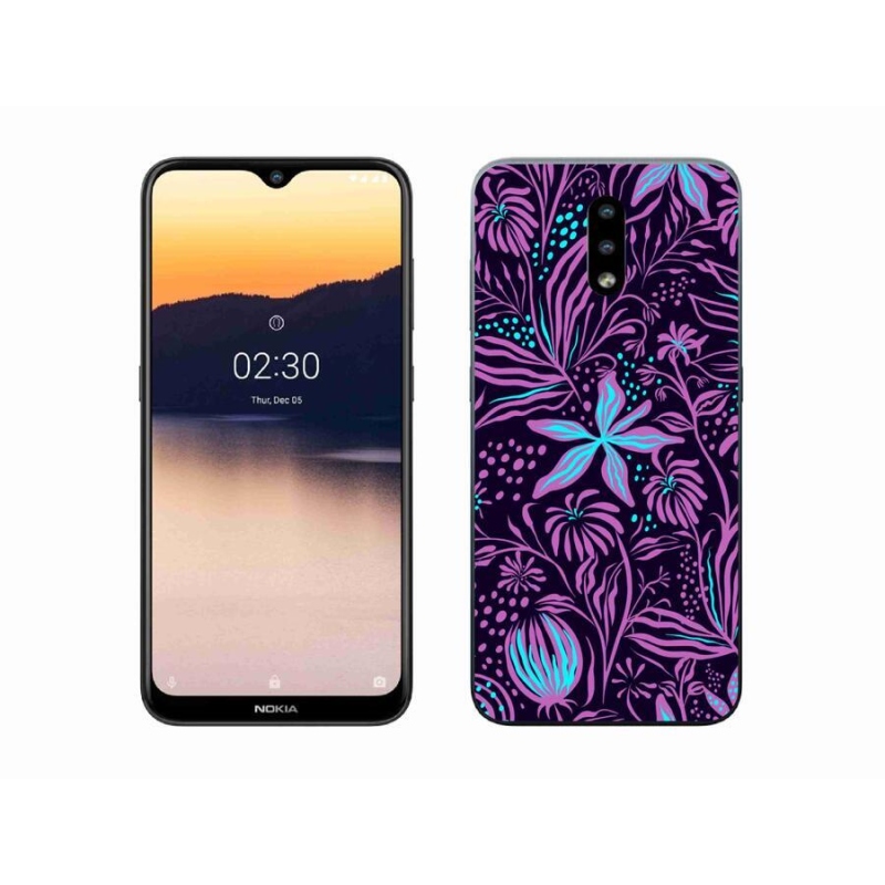 Zselés borító mmCase mobiltelefonhoz Nokia 2.3 - virágok 2