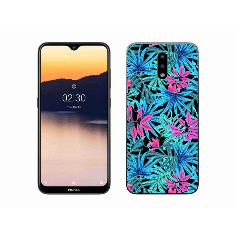 Zselés borító mmCase mobiltelefonhoz Nokia 2.3 - virágok 3