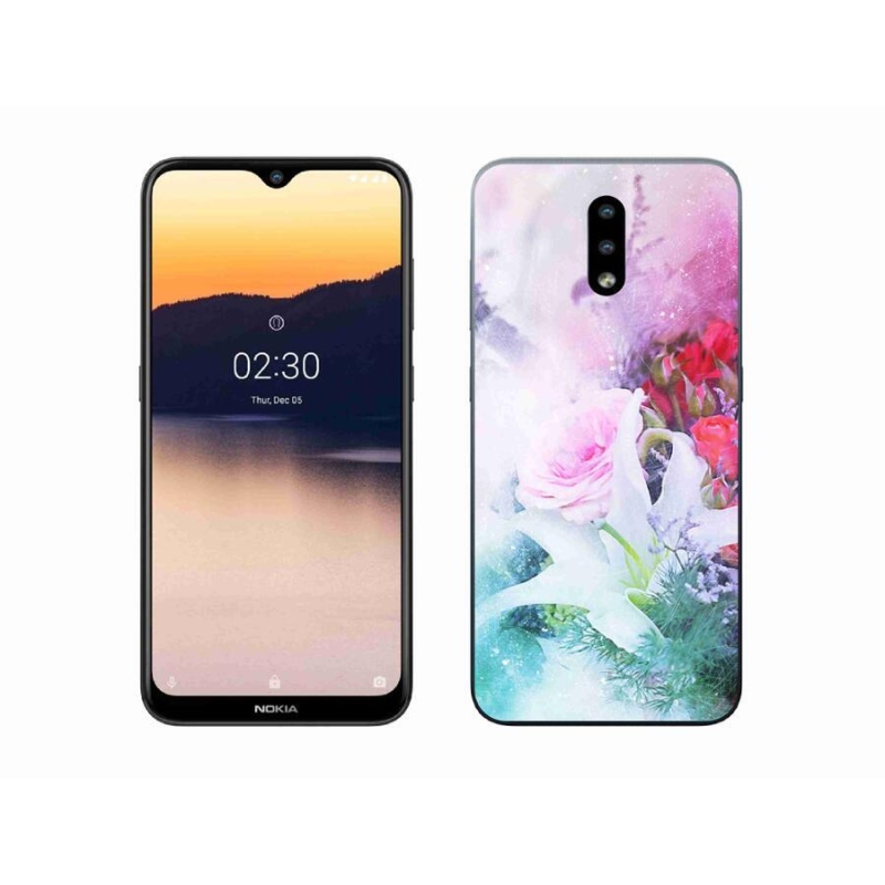 Gél borító mmCase mobiltelefonhoz Nokia 2.3 - virágok 4