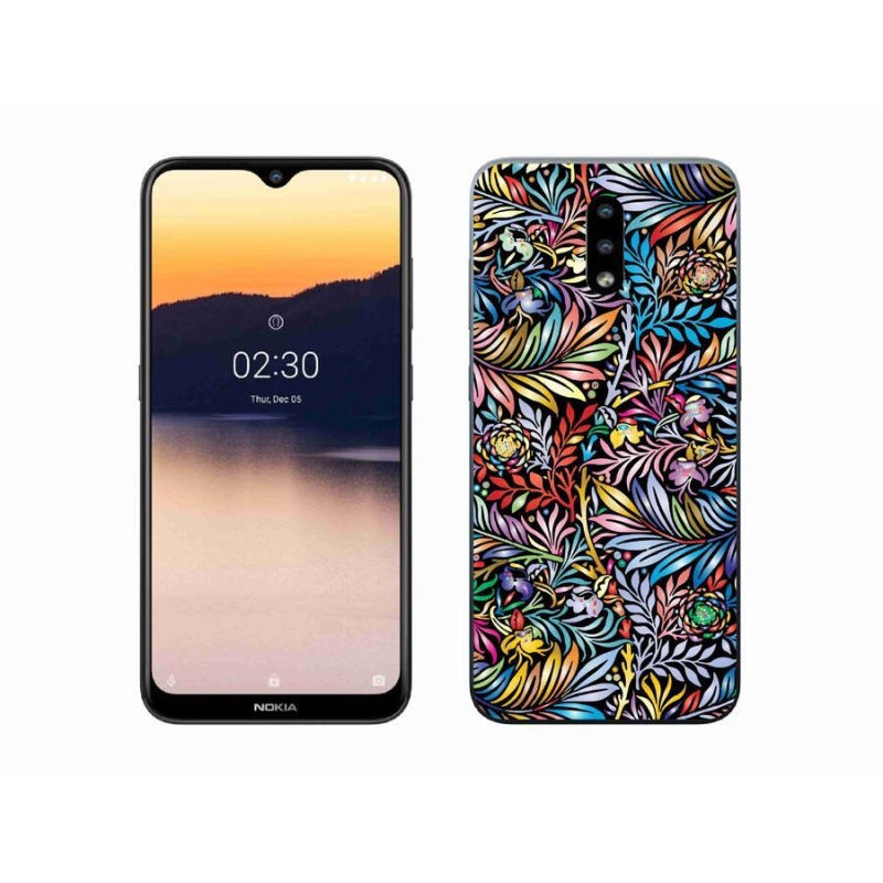 Zselés borító mmCase mobiltelefonhoz Nokia 2.3 - virágok 5