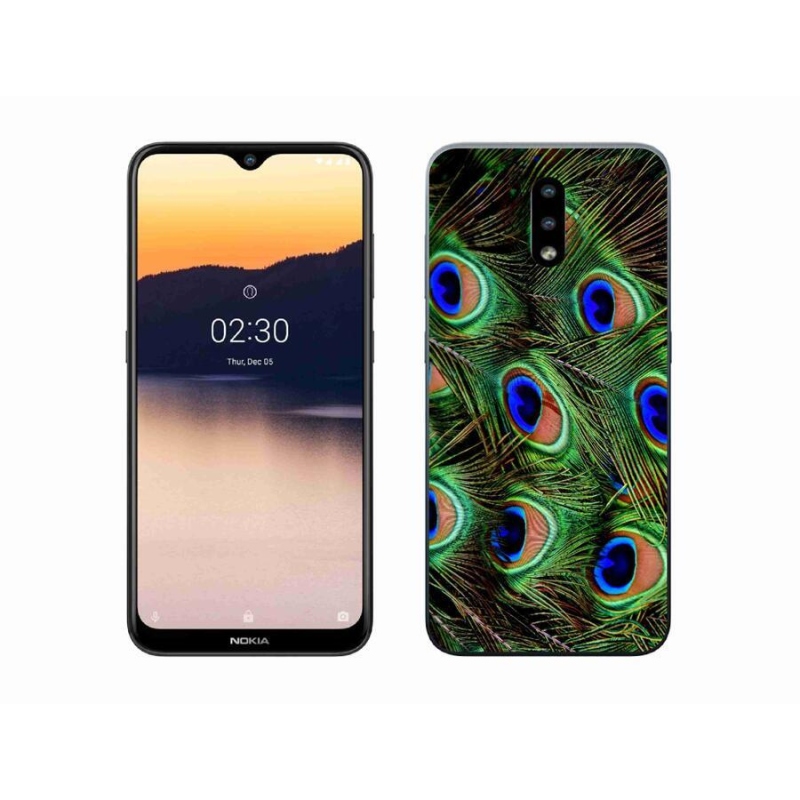 Zselés tok mmCase a Nokia 2.3 készülékhez - pávatoll