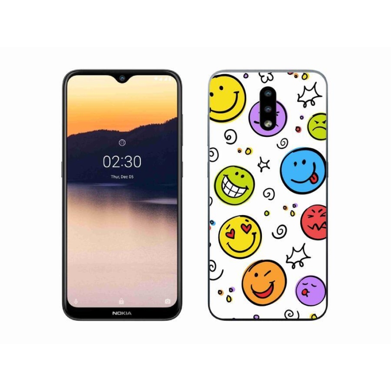 Zselés borító mmCase a Nokia 2.3 készülékhez - smiley-k
