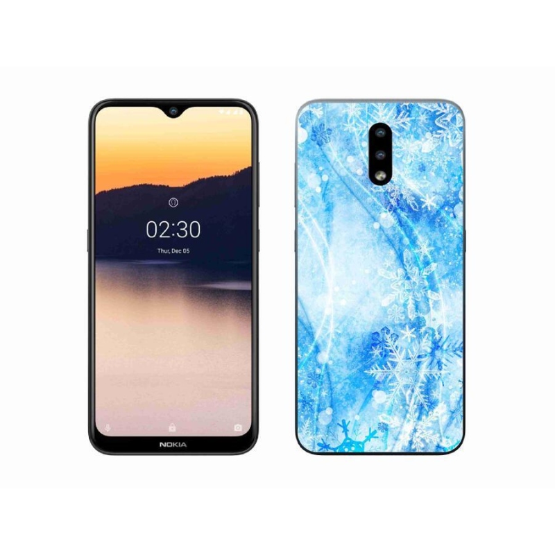 Zselés borítás mmCase a Nokia 2.3 készülékhez - hópelyhek