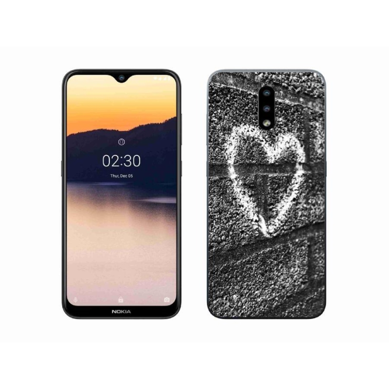 Gél borító mmCase a Nokia 2.3 mobilhoz - szív a falon