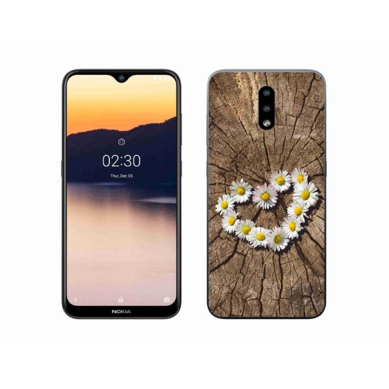 Zselés borító mmCase mobiltelefonhoz Nokia 2.3 - Százszorszépek szíve