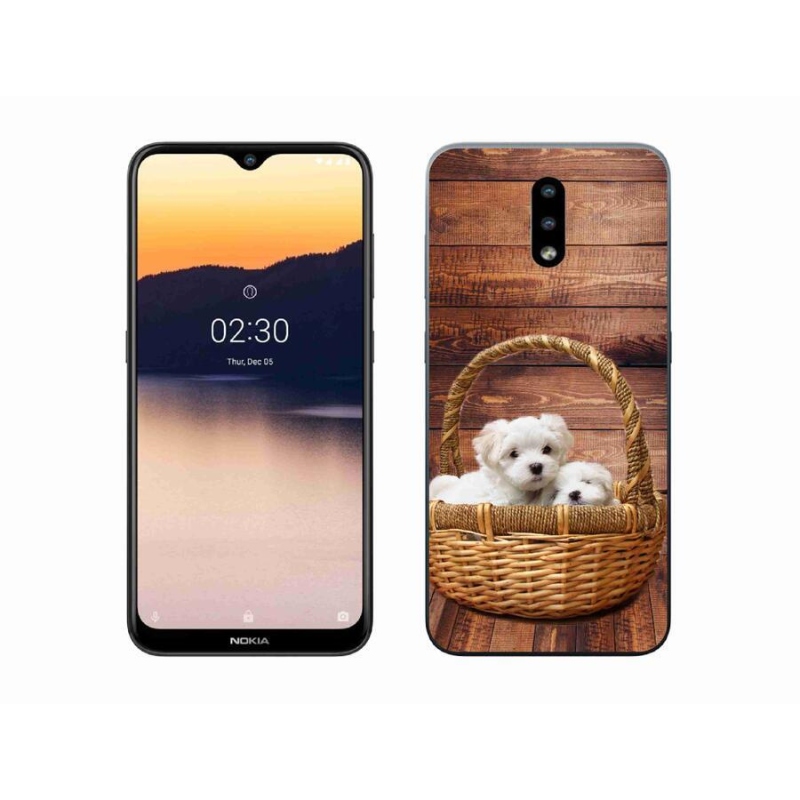 Zselés borítás mmCase mobilhoz Nokia 2.3 - kölyökkutyák