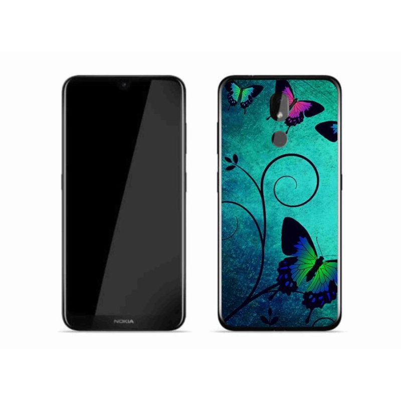 Gél borító mmCase mobiltelefonhoz Nokia 3.2 - színes pillangók