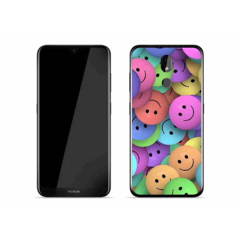 Zselés borító mmCase mobiltelefonhoz Nokia 3.2 - színes smiley-k