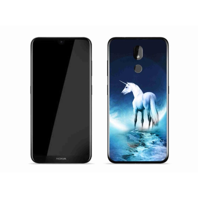 Zselés borítás mmCase Nokia 3.2 készülékhez - fehér egyszarvú