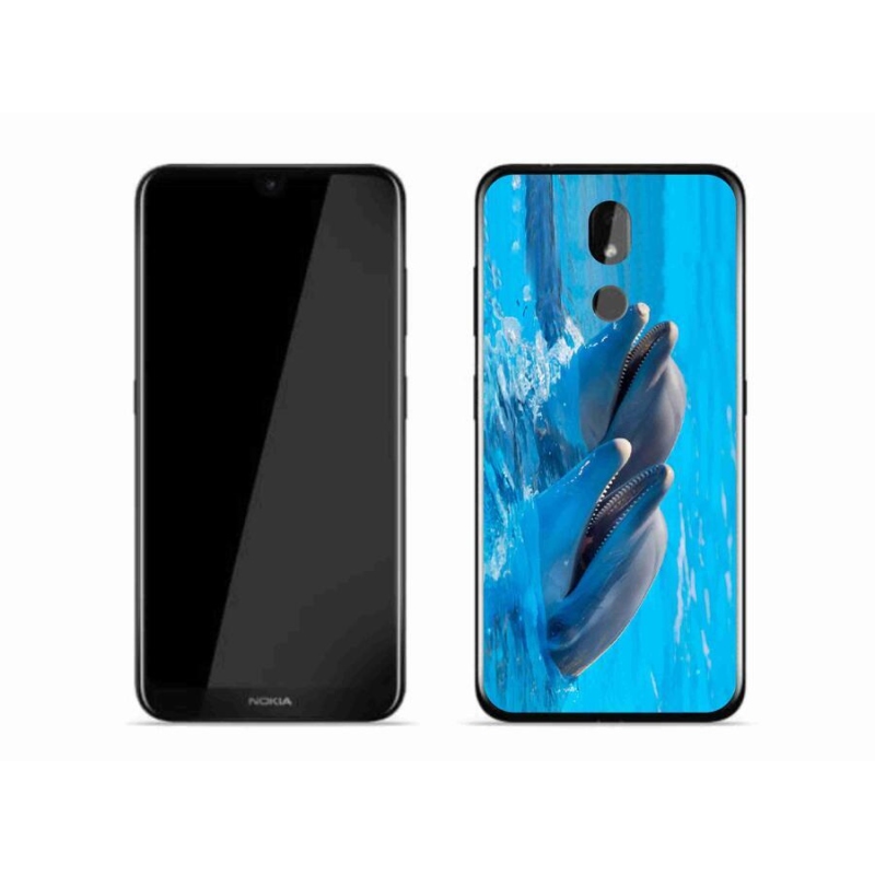 Zselés borítás mmCase mobiltelefonhoz Nokia 3.2 - delfinek