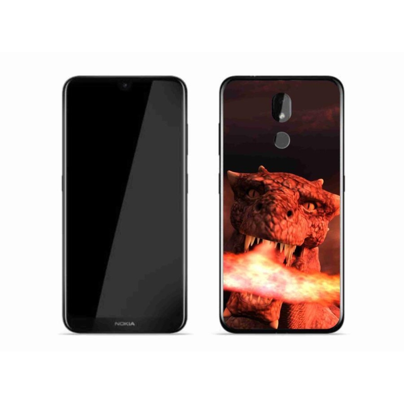 Zselés borítás mmCase mobiltelefonhoz Nokia 3.2 - sárkány