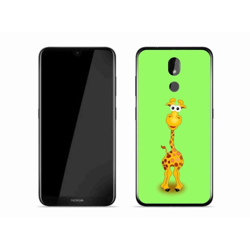 Zselés borító mmCase mobiltelefonhoz Nokia 3.2 - rajzfilm zsiráf