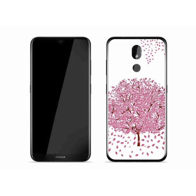 Gél borító mmCase mobiltelefonhoz Nokia 3.2 - rajzfilmfa levelekkel