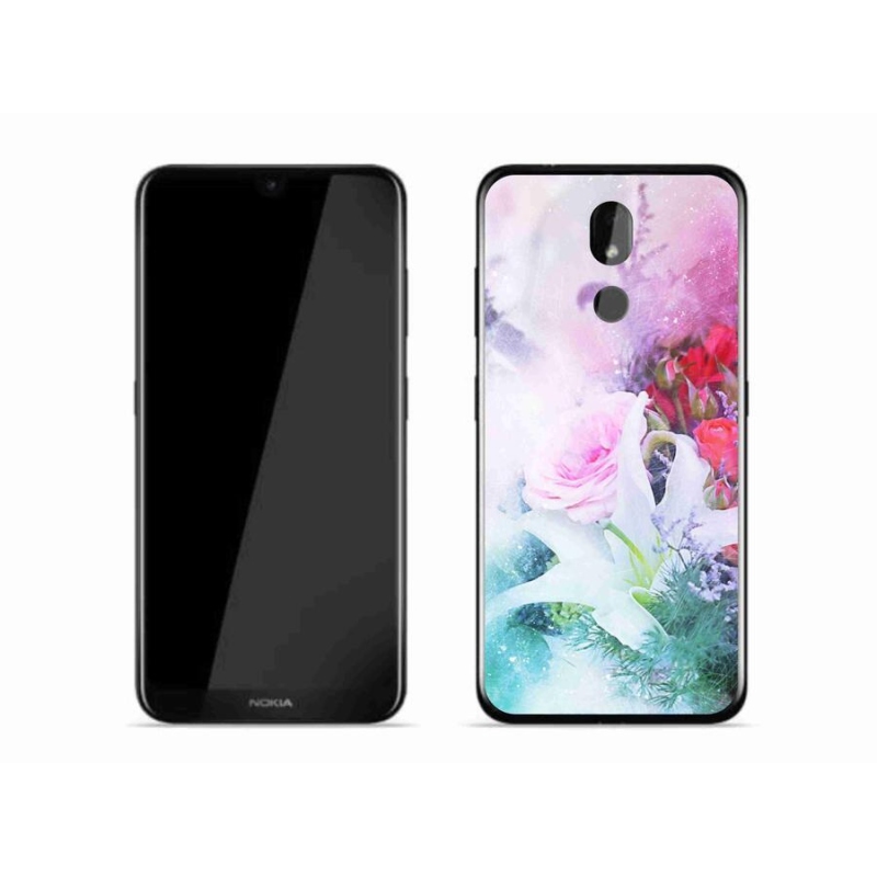 Zselés borítás mmCase mobiltelefonhoz Nokia 3.2 - virágok 4