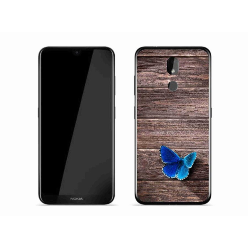 Zselés tok mmCase Nokia 3.2 - kék pillangó 1