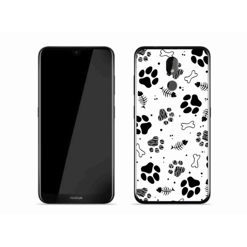 Zselés borítás mmCase mobiltelefonhoz Nokia 3.2 - kutyamancsok 1