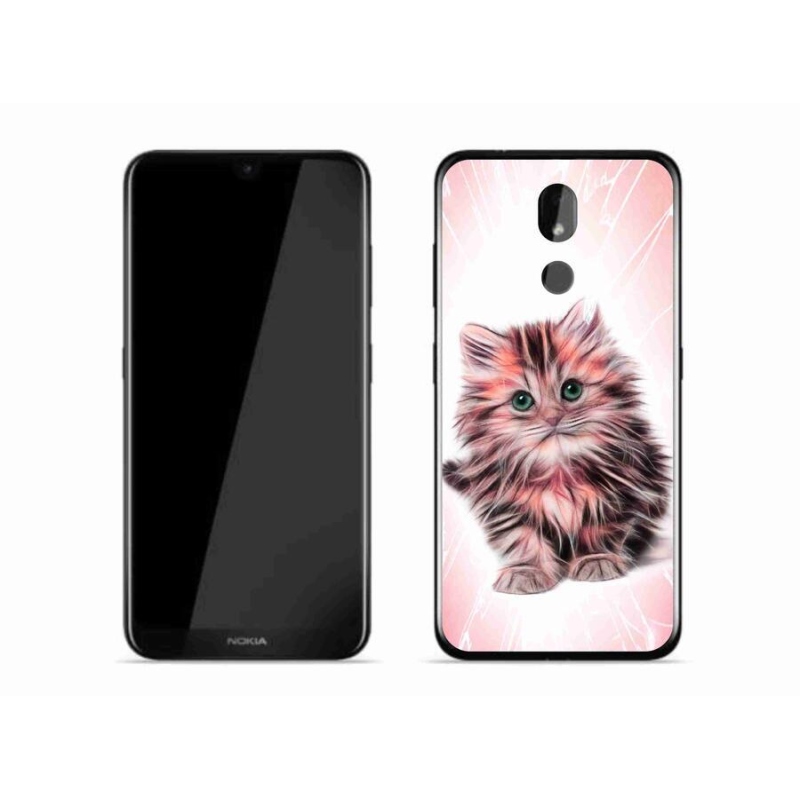 Zselés borító mmCase mobiltelefonhoz Nokia 3.2 - aranyos cica