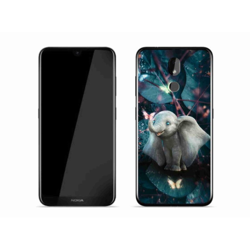 Zselés borító mmCase mobiltelefonhoz Nokia 3.2 - aranyos elefánt