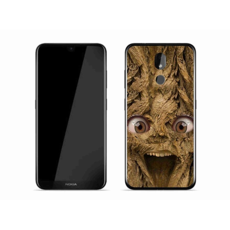 Zselés borító mmCase Nokia 3.2 mobiltelefonhoz - vidám fa szemekkel