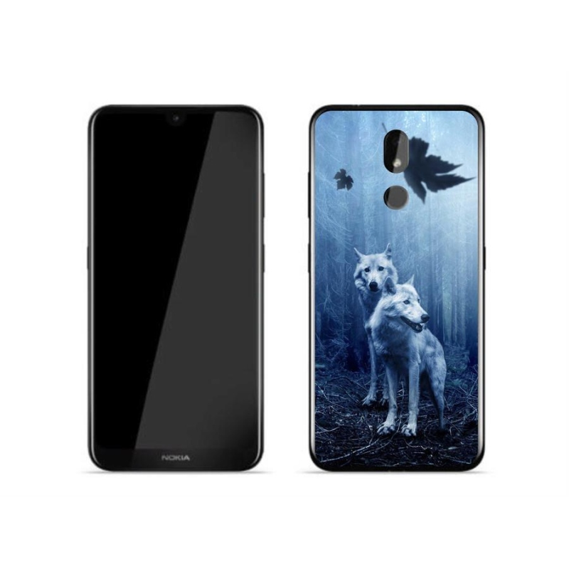 Zselés borítás mmCase mobil Nokia 3.2 - farkasok az erdőben